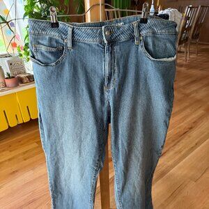 Land's End Striped Jeans